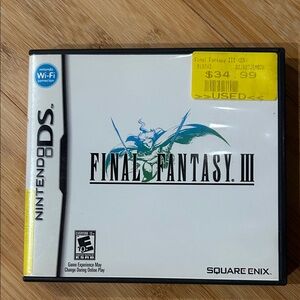 Nintendo DS Final Fantasy III Game - Black and White